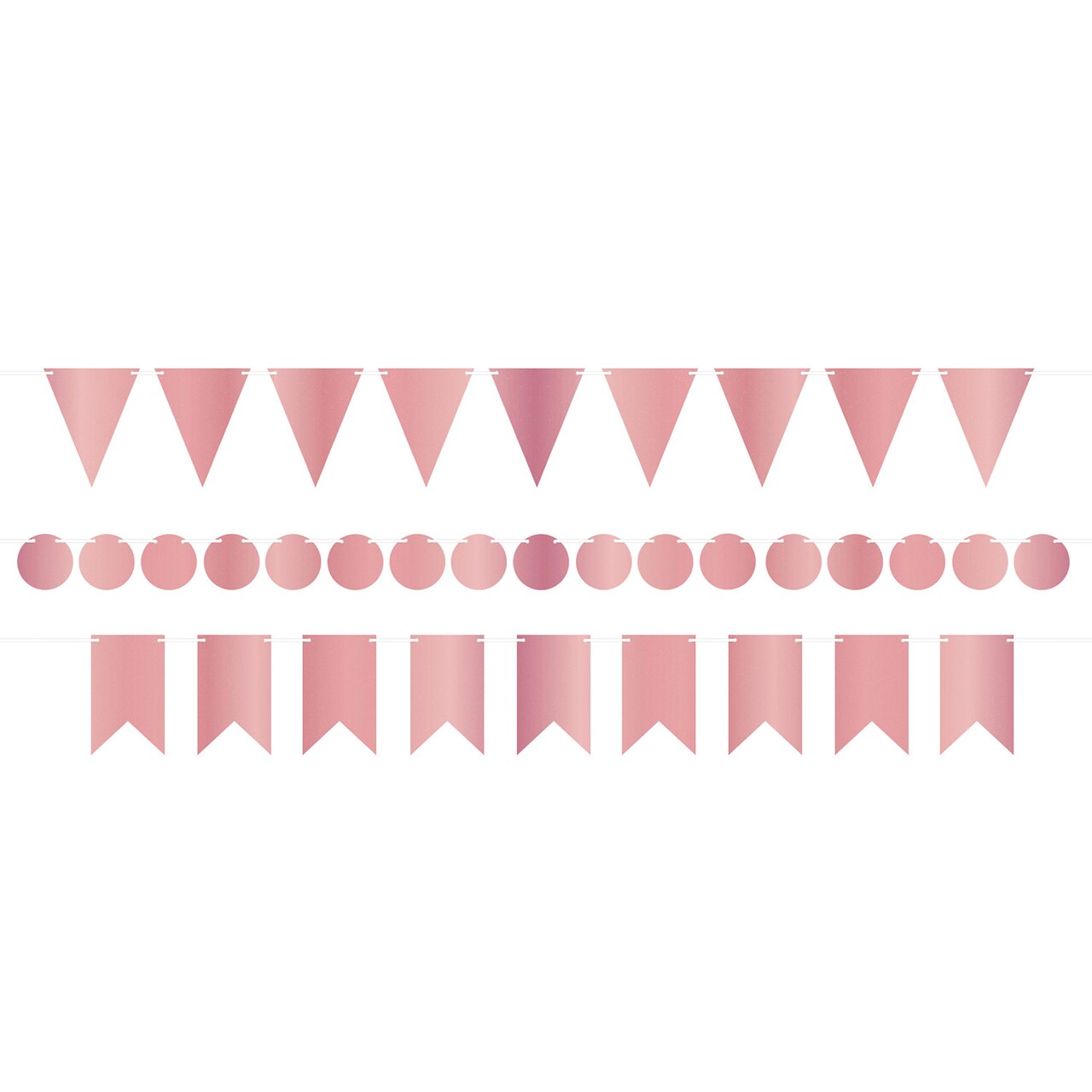 Beistle 2in.–6in. x 18Feet Standard Mini Golden Foil Streamer Kit - 12 Pack